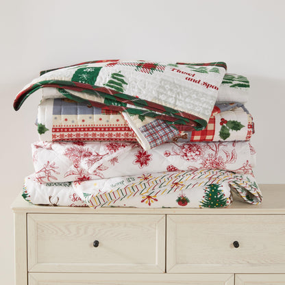 Colorful Holiday Quilt Set - Midnight Magic Collection
