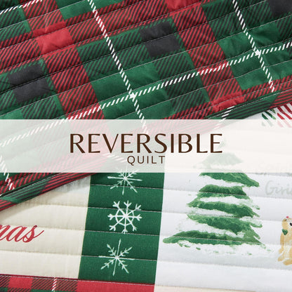 Colorful Holiday Quilt Set - Midnight Magic Collection