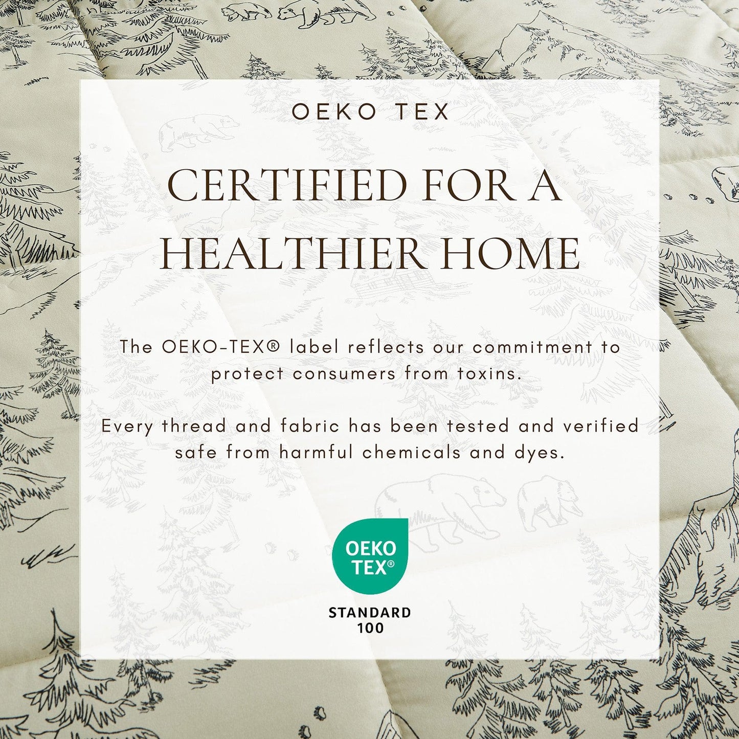 Reversible Christmas Comforter and Sham Set - Holiday / Lodge Odette Collection