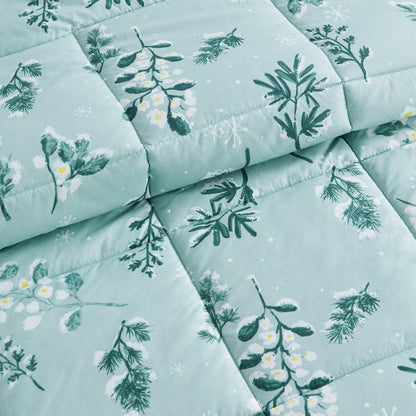 Reversible Christmas Comforter and Sham Set - Holiday / Lodge Odette Collection