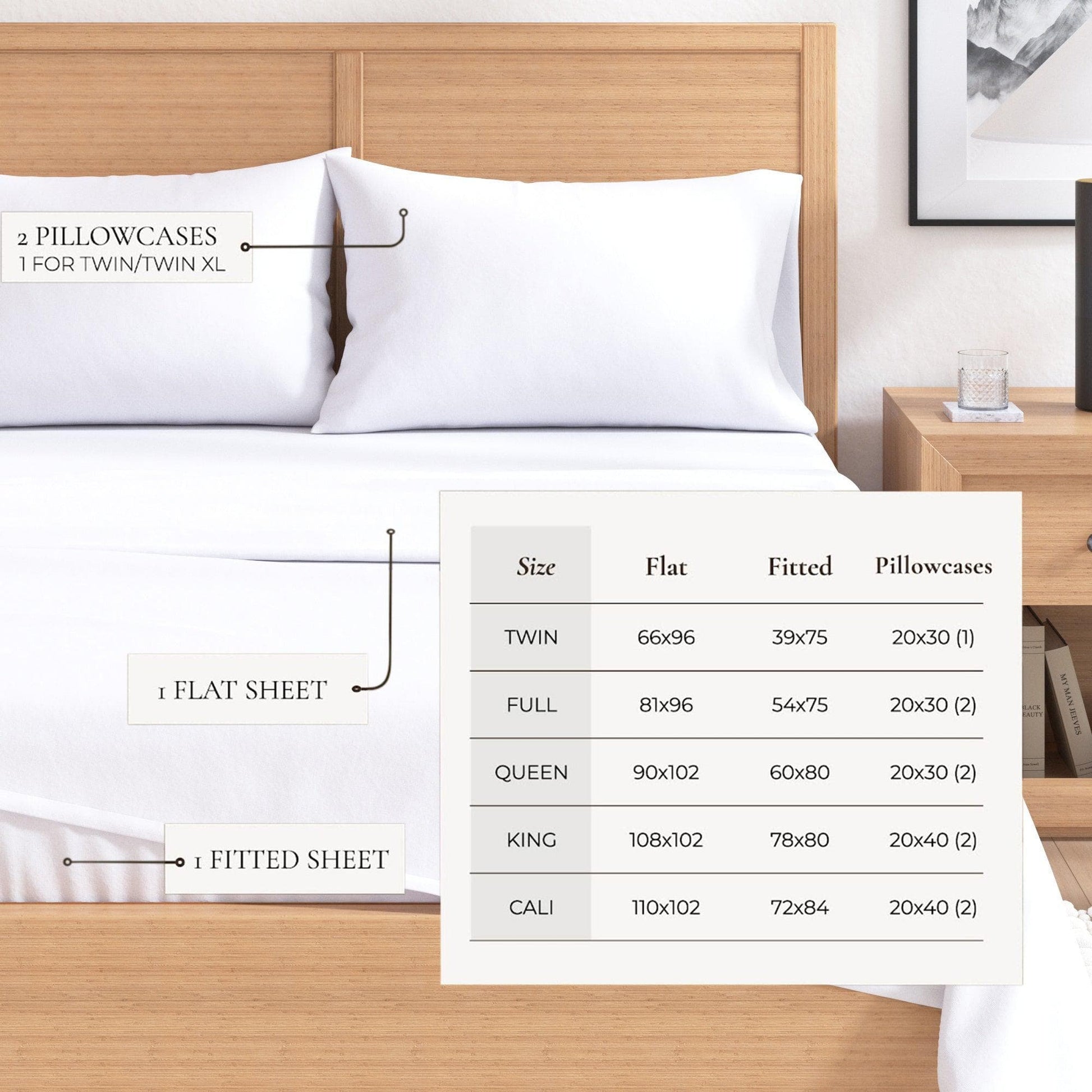 Sleep City Twin / Winter White Sheets 4-Piece Cotton Solid Flannel Sheet - Nordic Collection Great Bay Home