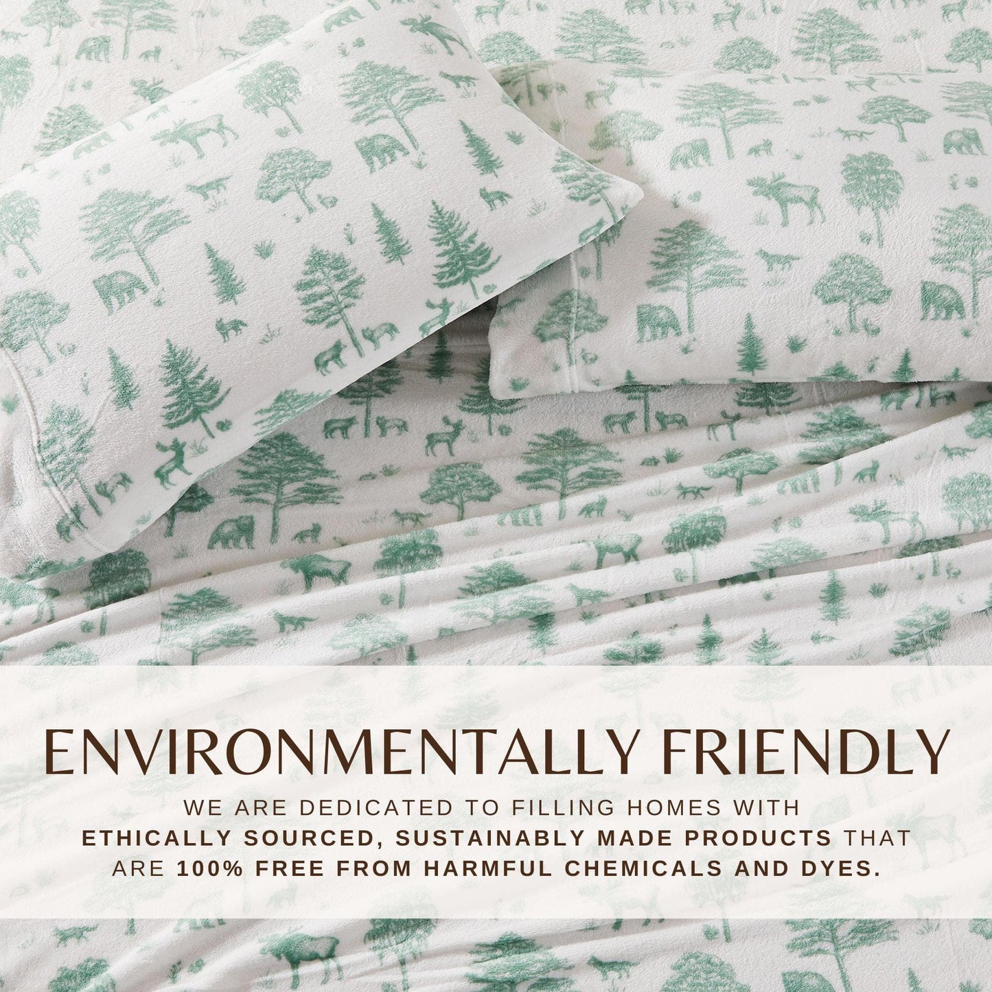 4-Piece Printed Plush Sheet - Velvet Luxe Collection