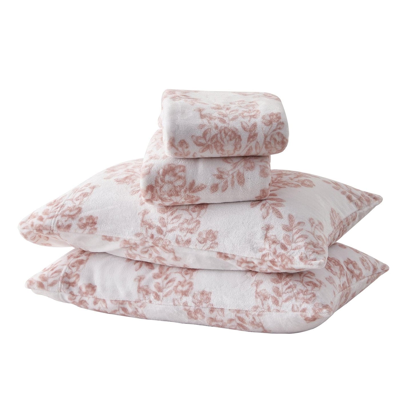 Sleep City Twin / Lattice - White / Jade Sheets 4-Piece Printed Plush Sheet - Velvet Luxe Lattice Collection Great Bay Home