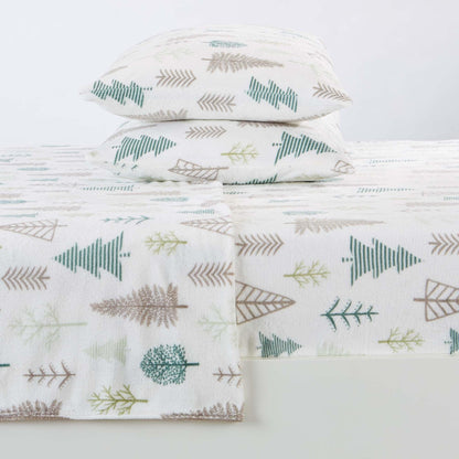 4-Piece Printed Plush Sheet - Velvet Luxe Collection