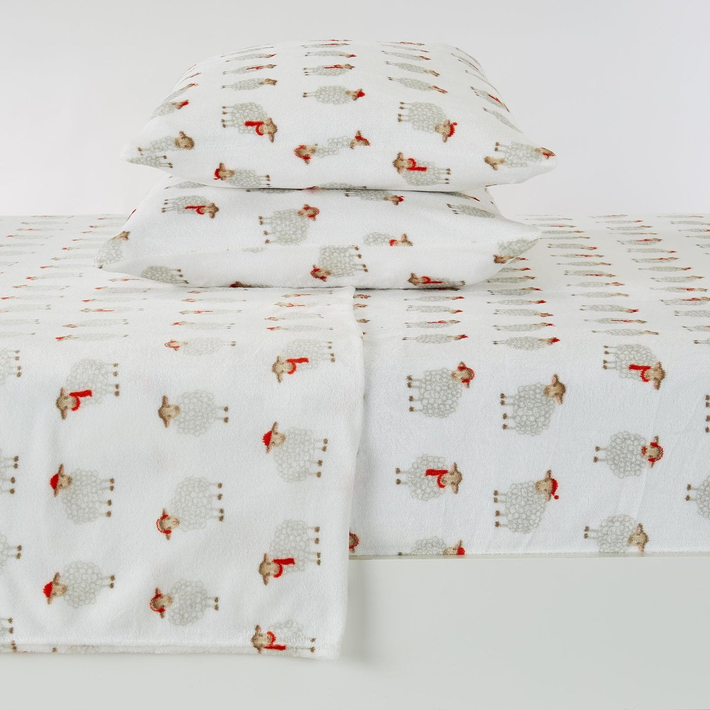 4-Piece Printed Plush Sheet - Velvet Luxe Collection