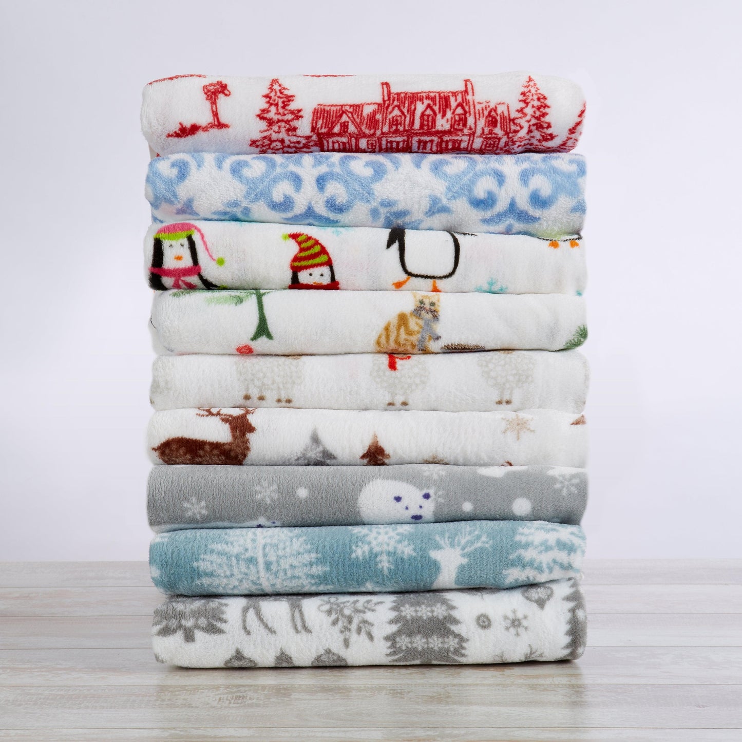 4-Piece Printed Plush Sheet - Velvet Luxe Collection