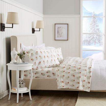 4-Piece Printed Plush Sheet - Velvet Luxe Collection