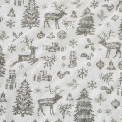 4-Piece Printed Plush Sheet - Velvet Luxe Collection