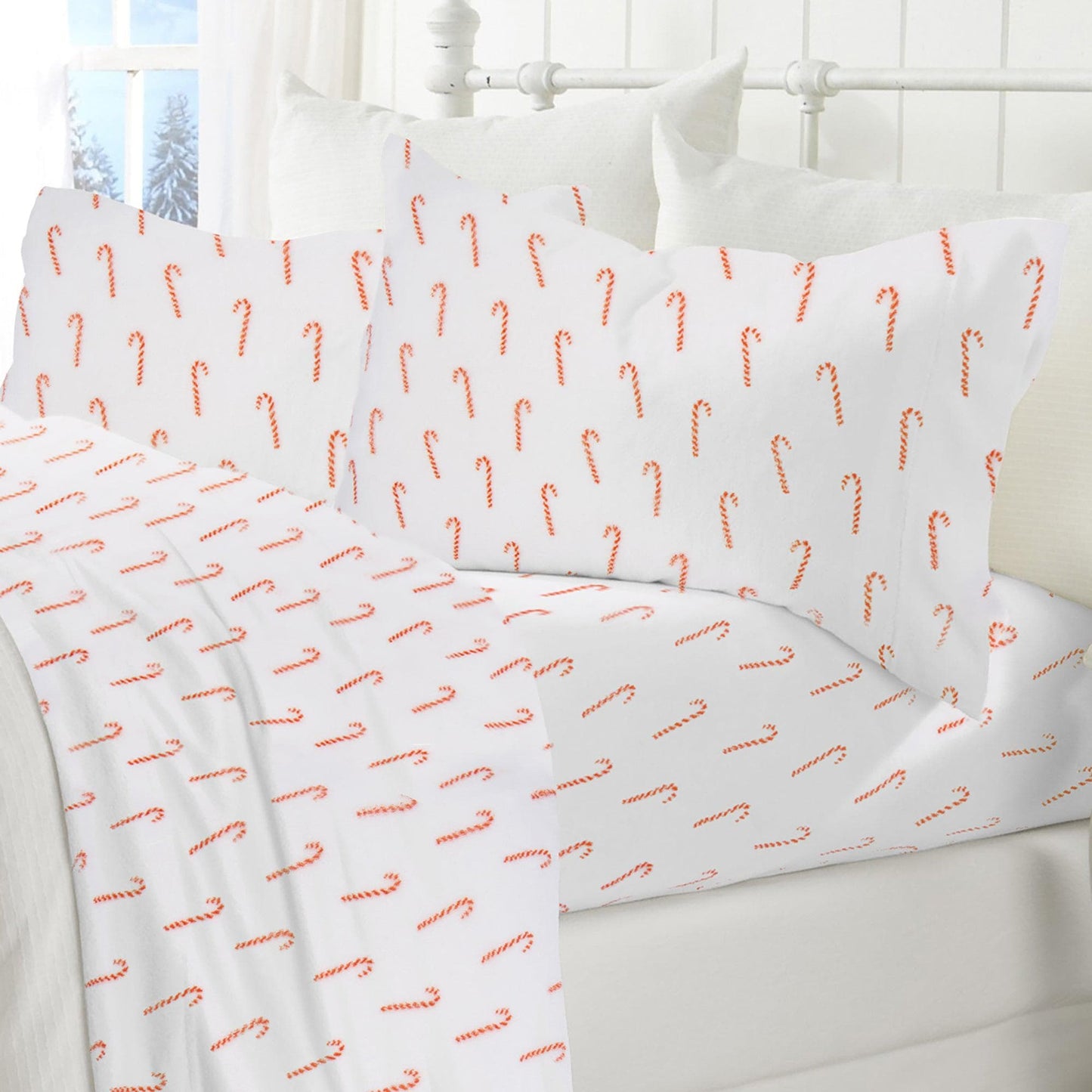 4-Piece Printed Plush Sheet - Velvet Luxe Collection