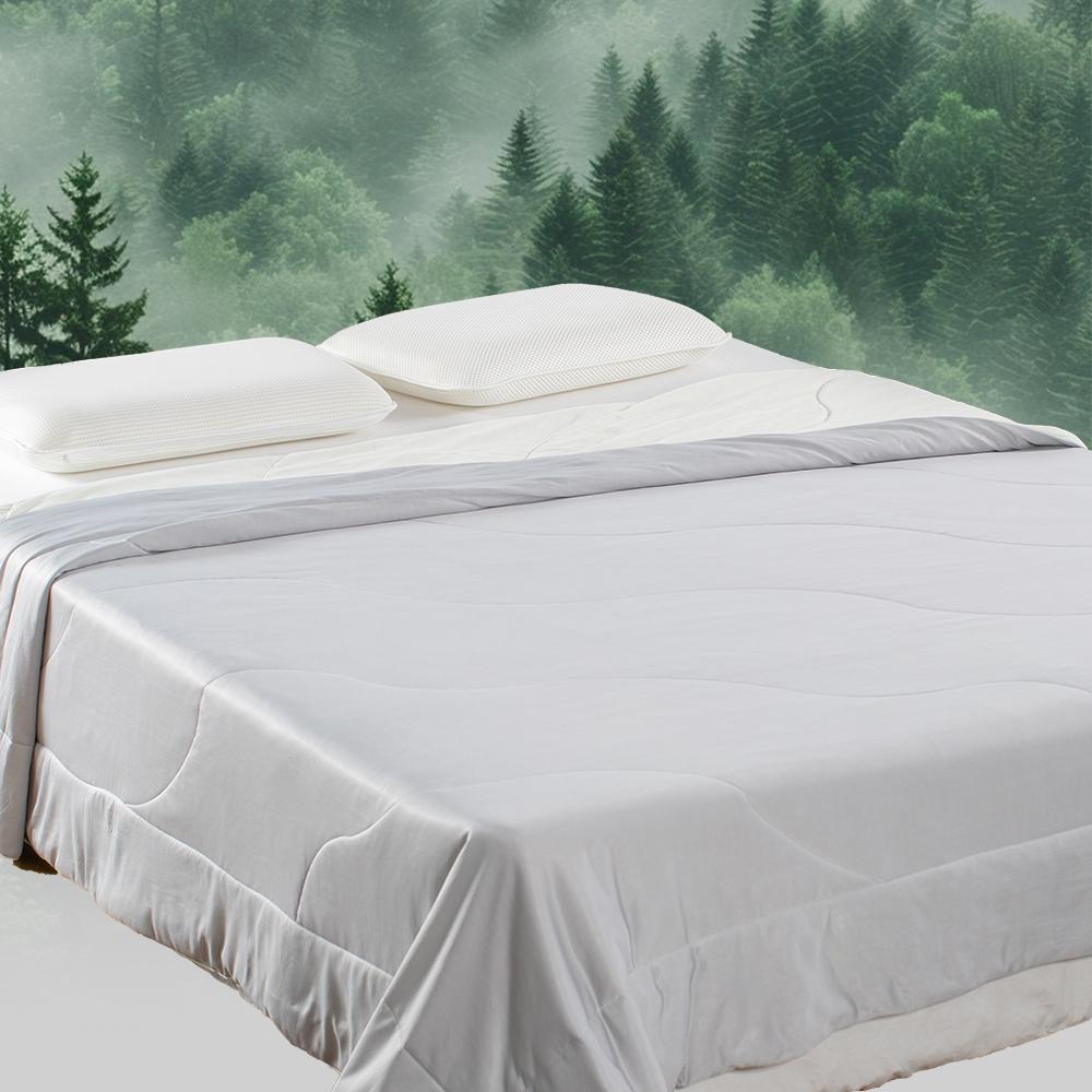 Sleep City Twin / Gray Comforter Kasentex All Season Ultra Soft Cooling Blanket Comforter, Hypoallergenic and Breathable, Room Decor, Graduation Gifts Kasentex