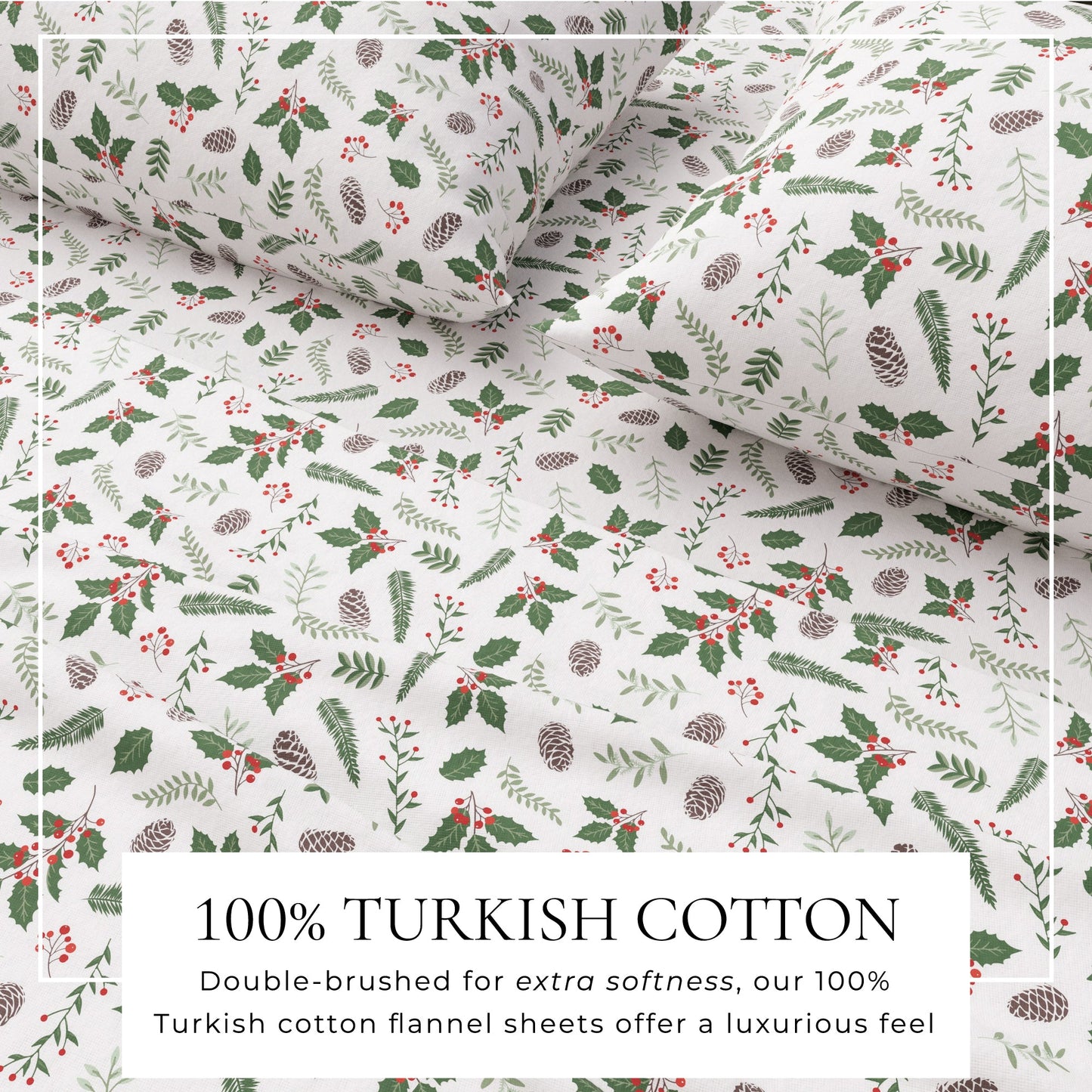 4-Piece Turkish Cotton Flannel Sheet - Whittaker Collection