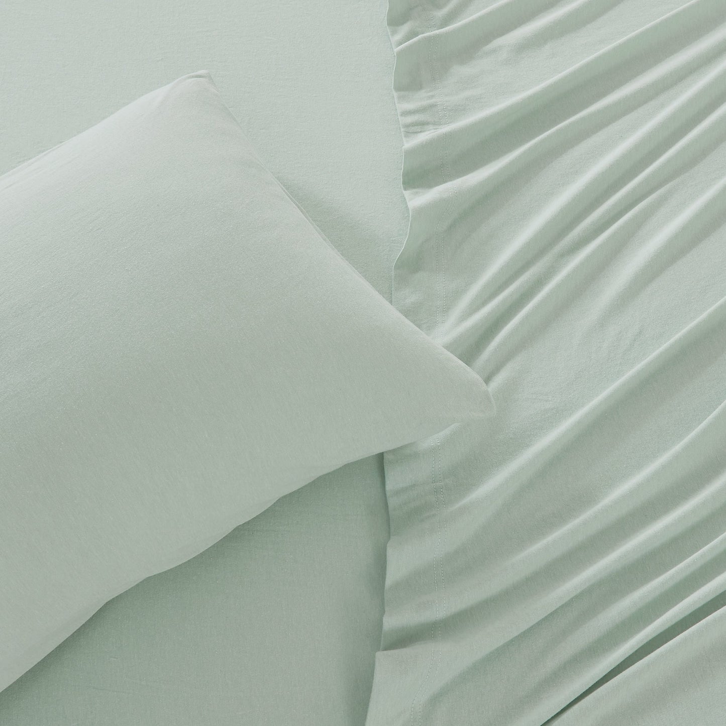 Sleep City Twin / Winter White Sheets 4-Piece Jersey Sheet - Carmen Collection Great Bay Home