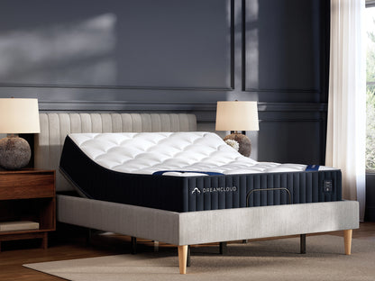 DreamCloud mattress on a bed in a bedroom setting