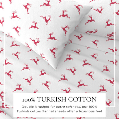 4-Piece Turkish Cotton Flannel Sheet - Whittaker Collection