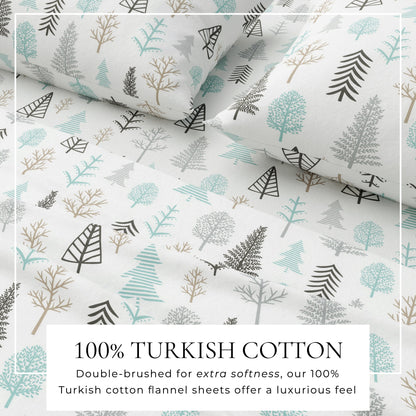 4-Piece Turkish Cotton Flannel Sheet - Lakeview Collection