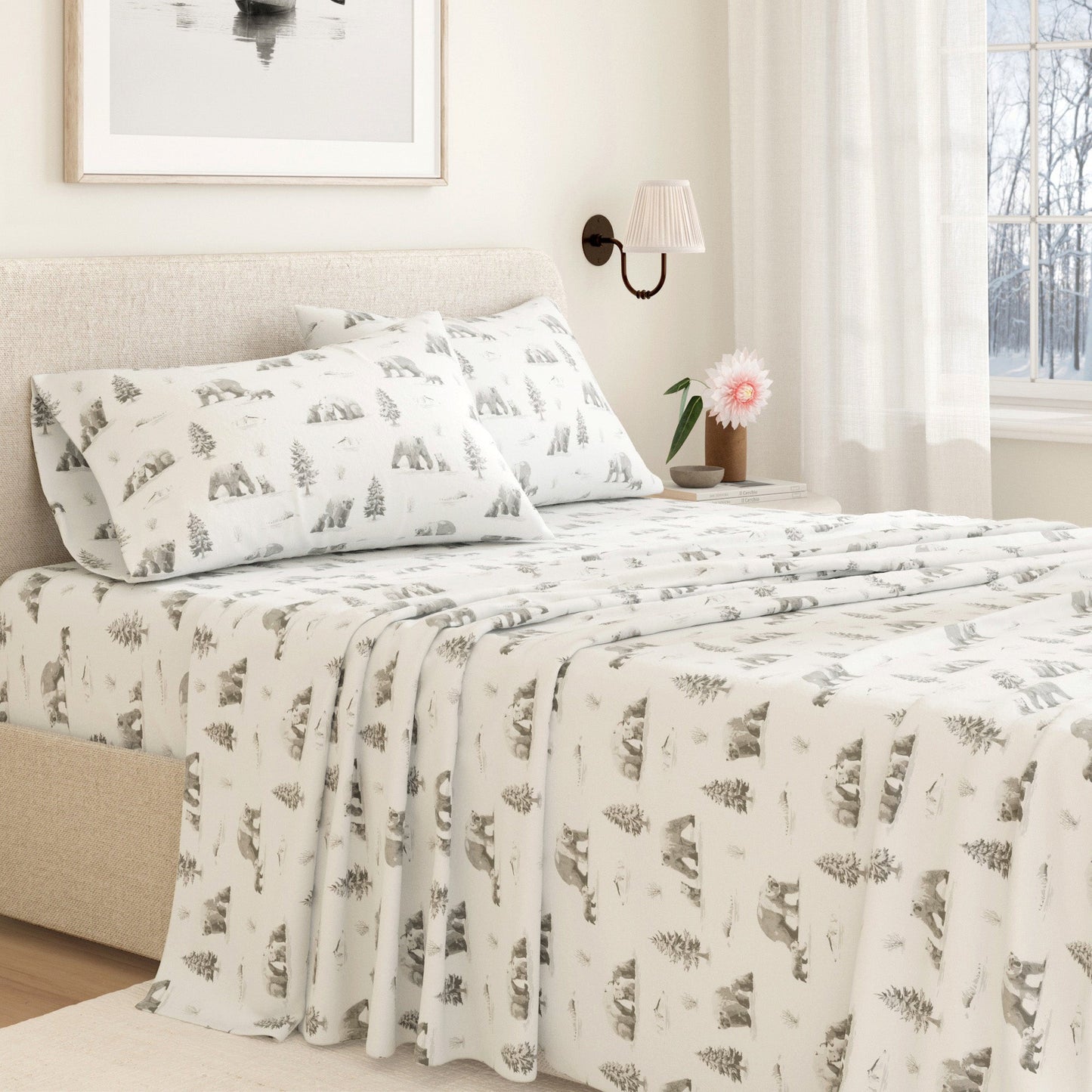 4-Piece Turkish Cotton Flannel Sheet - Lakeview Collection