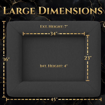 large orthopedic memory foam dog bed