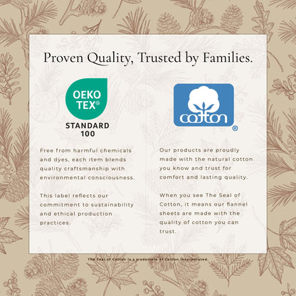 Turkish Cotton Flannel Sheet Set - Elevated Lodge Collection