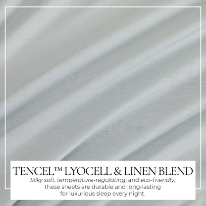 TENCEL™ Lyocell & Linen Blend Sheet Set - Magdalena Collection