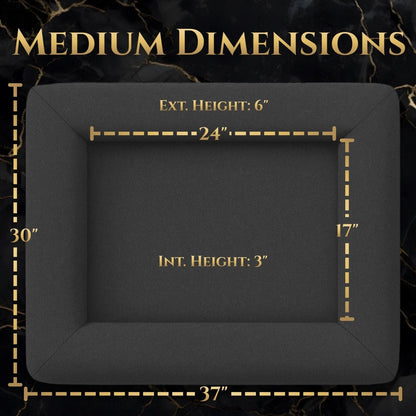 medium orthopedic memory foam dog bed dimensions