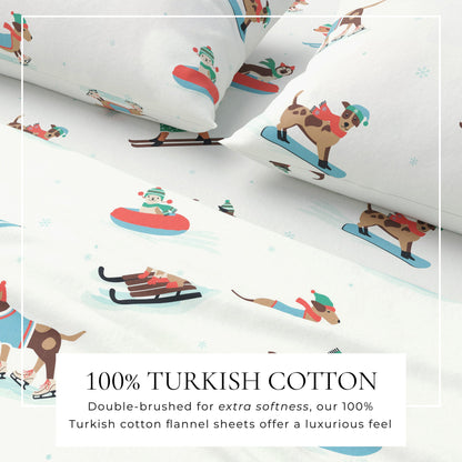 4-Piece Turkish Cotton Flannel Sheet - Whittaker Collection