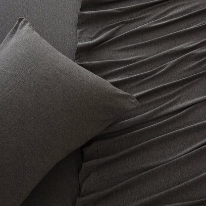 Sleep City Twin / Winter White Sheets 4-Piece Jersey Sheet - Carmen Collection Great Bay Home