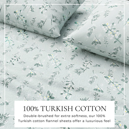 Turkish Cotton Flannel Sheet - Belle Collection