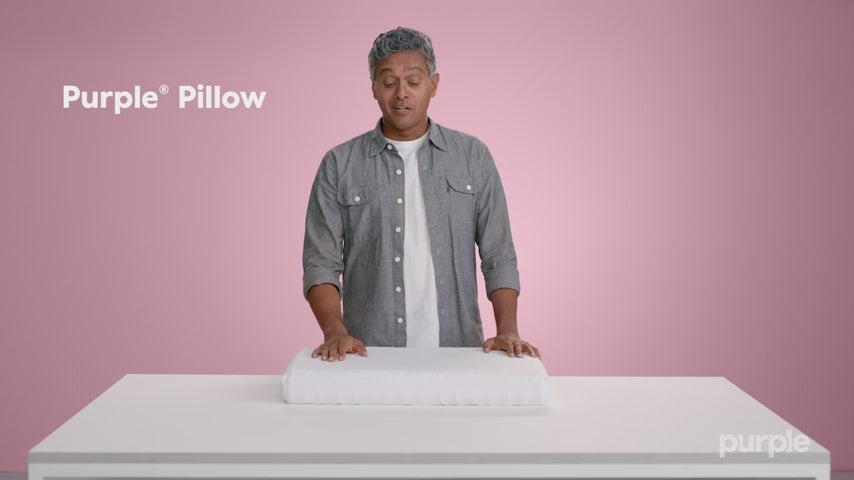 Purple Pillow Demo of GelFlex Grid Pillow