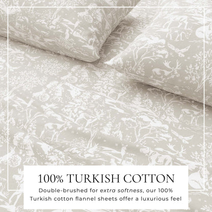 Turkish Cotton Flannel Sheet Set - Elevated Holiday Collection