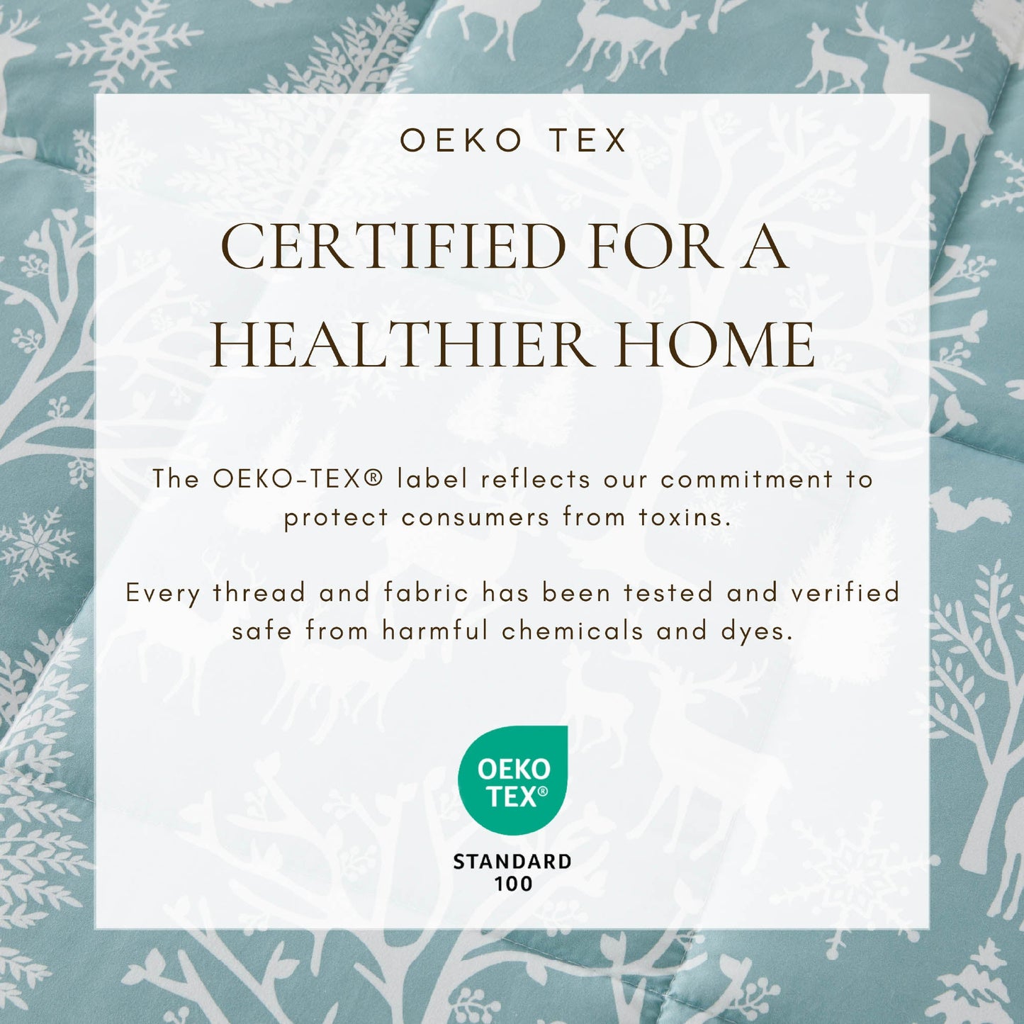 Reversible Christmas Comforter and Sham Set - Holiday / Lodge Odette Collection