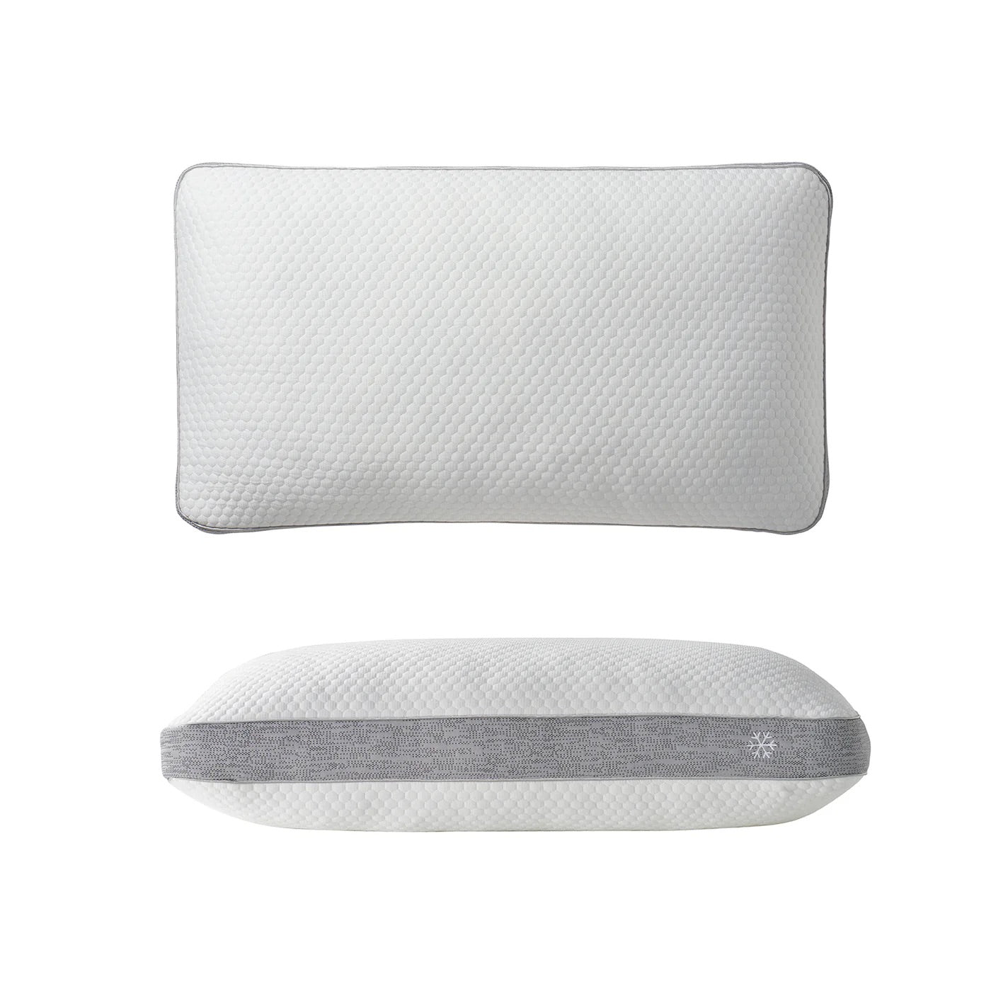 Two pillows on a white background