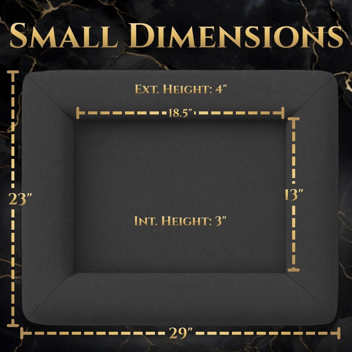 small orthopedic dog bed dimensions