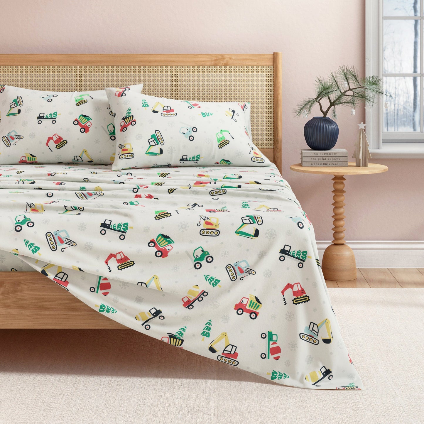 4-Piece Turkish Cotton Christmas Flannel Sheet - Whittaker Collection