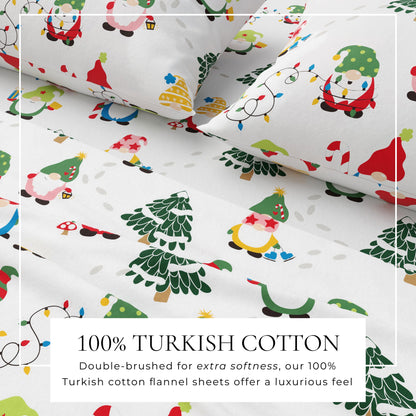 4-Piece Turkish Cotton Flannel Sheet - Whittaker Collection