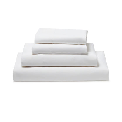 luxury hotel bed sheet sets in white at Sleep City