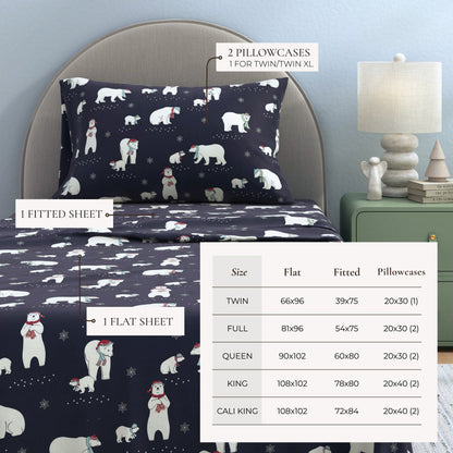 4-Piece Turkish Cotton Flannel Sheet - Whittaker Collection