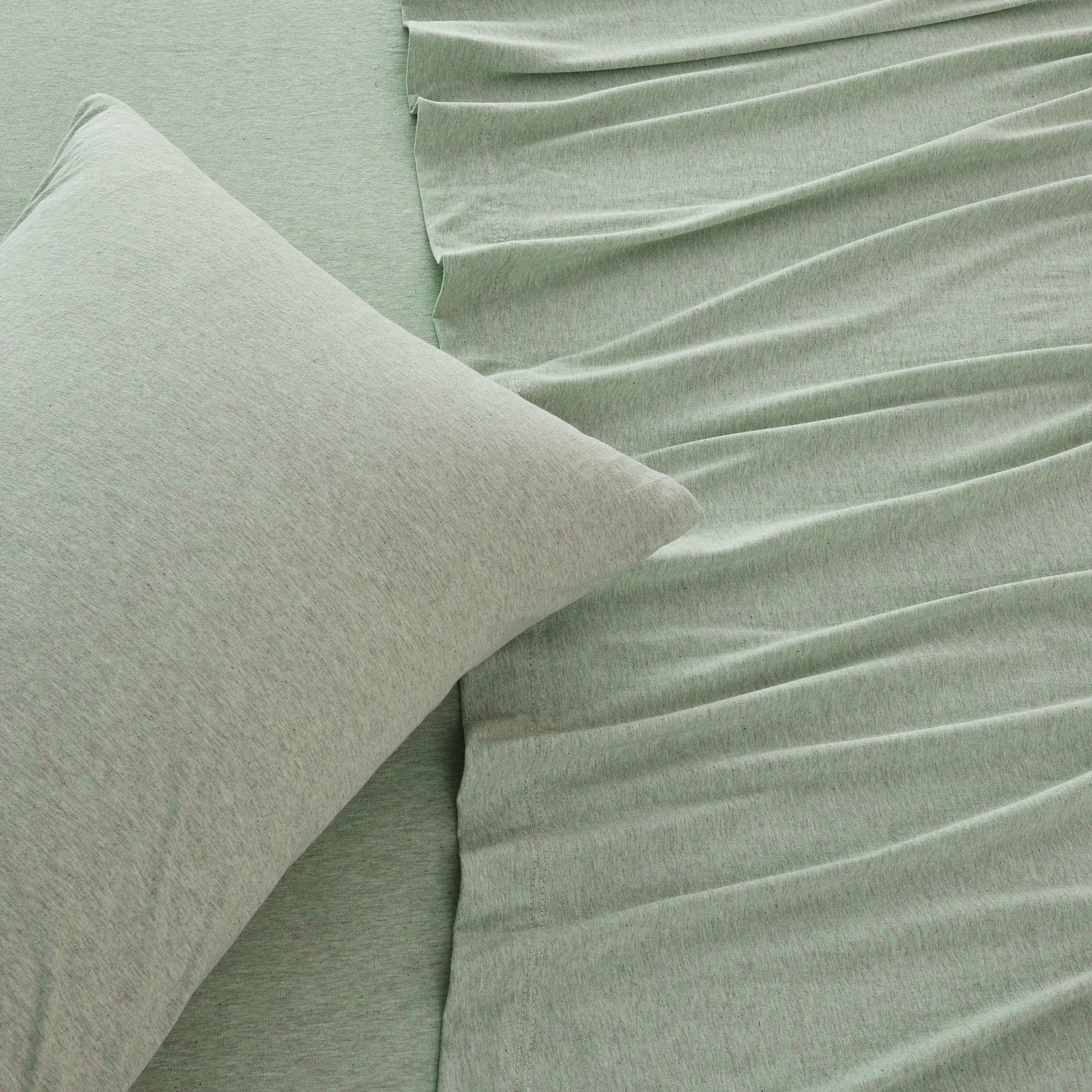 Sleep City Twin / Winter White Sheets 4-Piece Jersey Sheet - Carmen Collection Great Bay Home