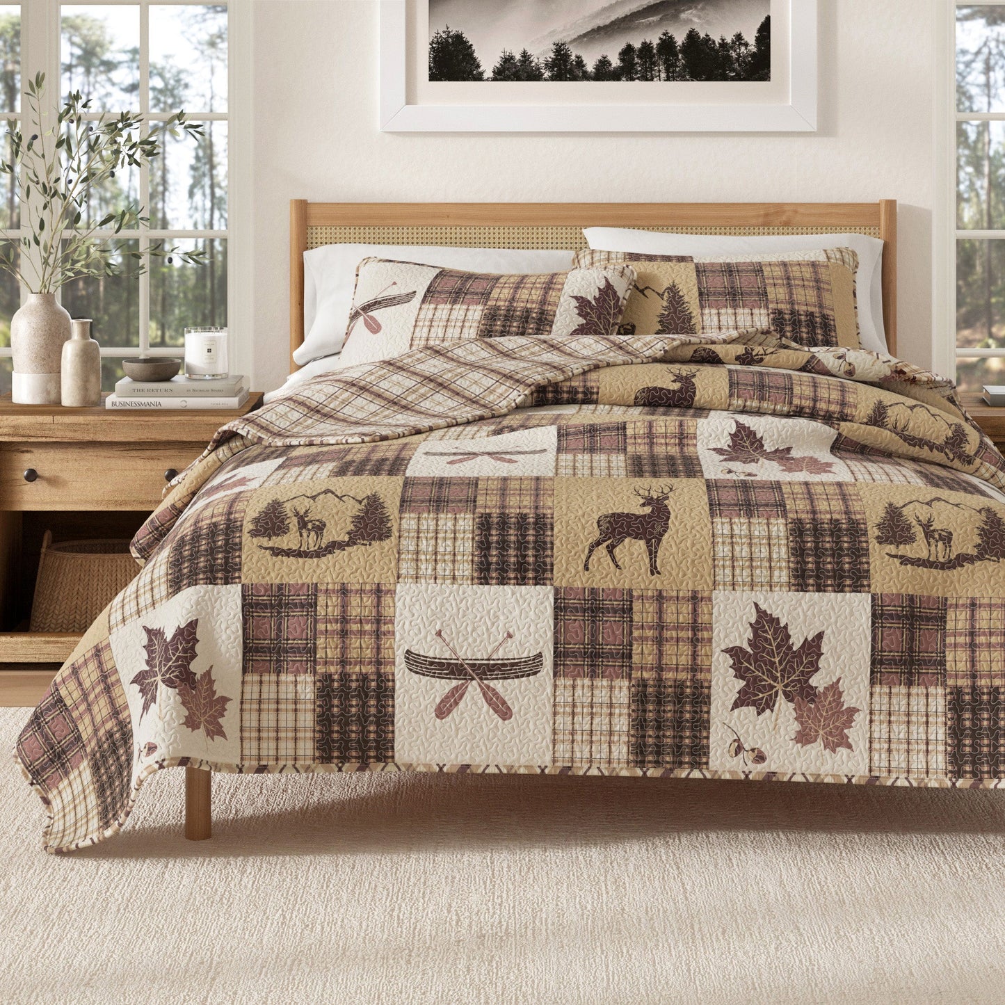 Redwood Lodge 3 Piece Quilt Set
