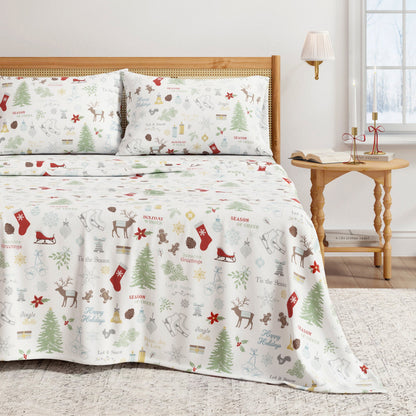 4-Piece Turkish Cotton Flannel Sheet - Whittaker Collection