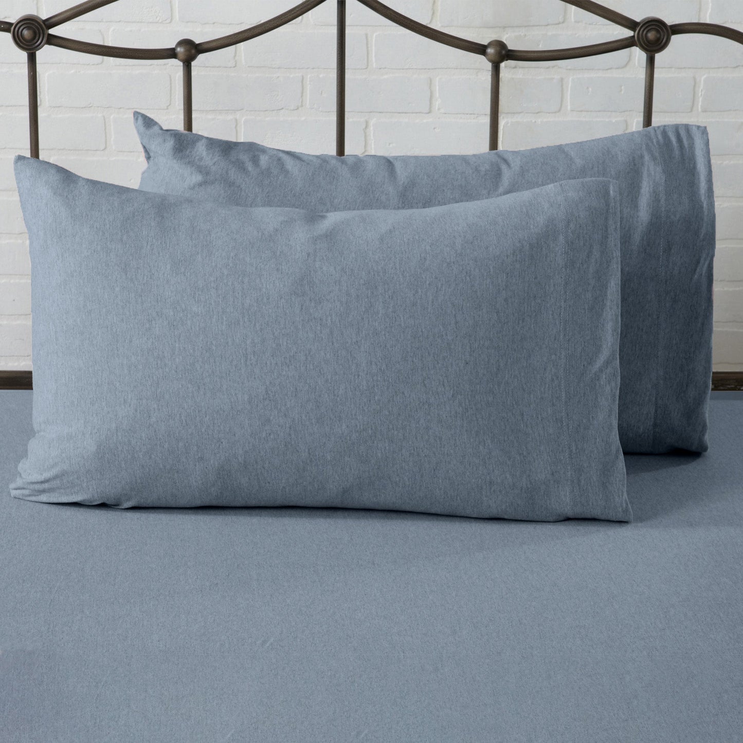 Sleep City Twin / Winter White Sheets 4-Piece Jersey Sheet - Carmen Collection Great Bay Home