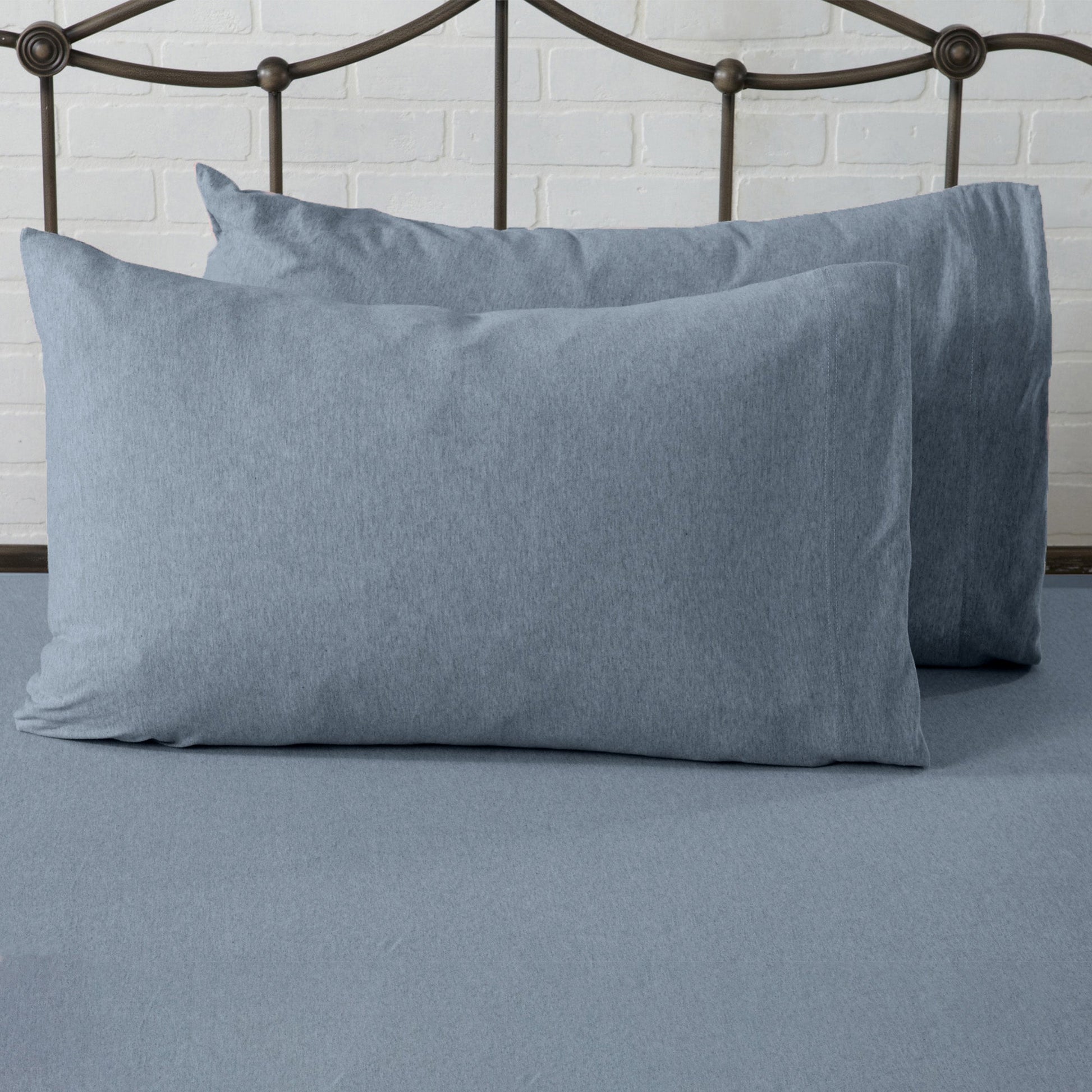 Sleep City Twin / Winter White Sheets 4-Piece Jersey Sheet - Carmen Collection Great Bay Home